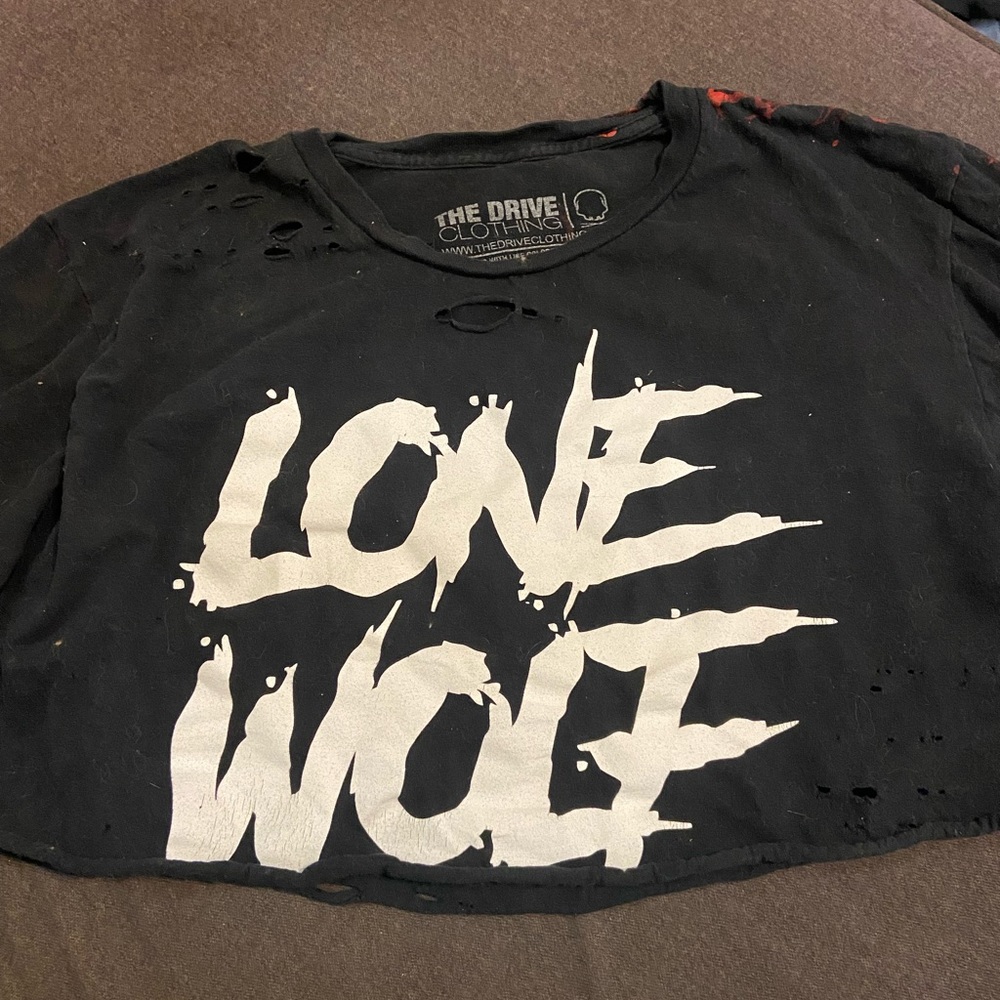 The Drive Crop top alone wolf